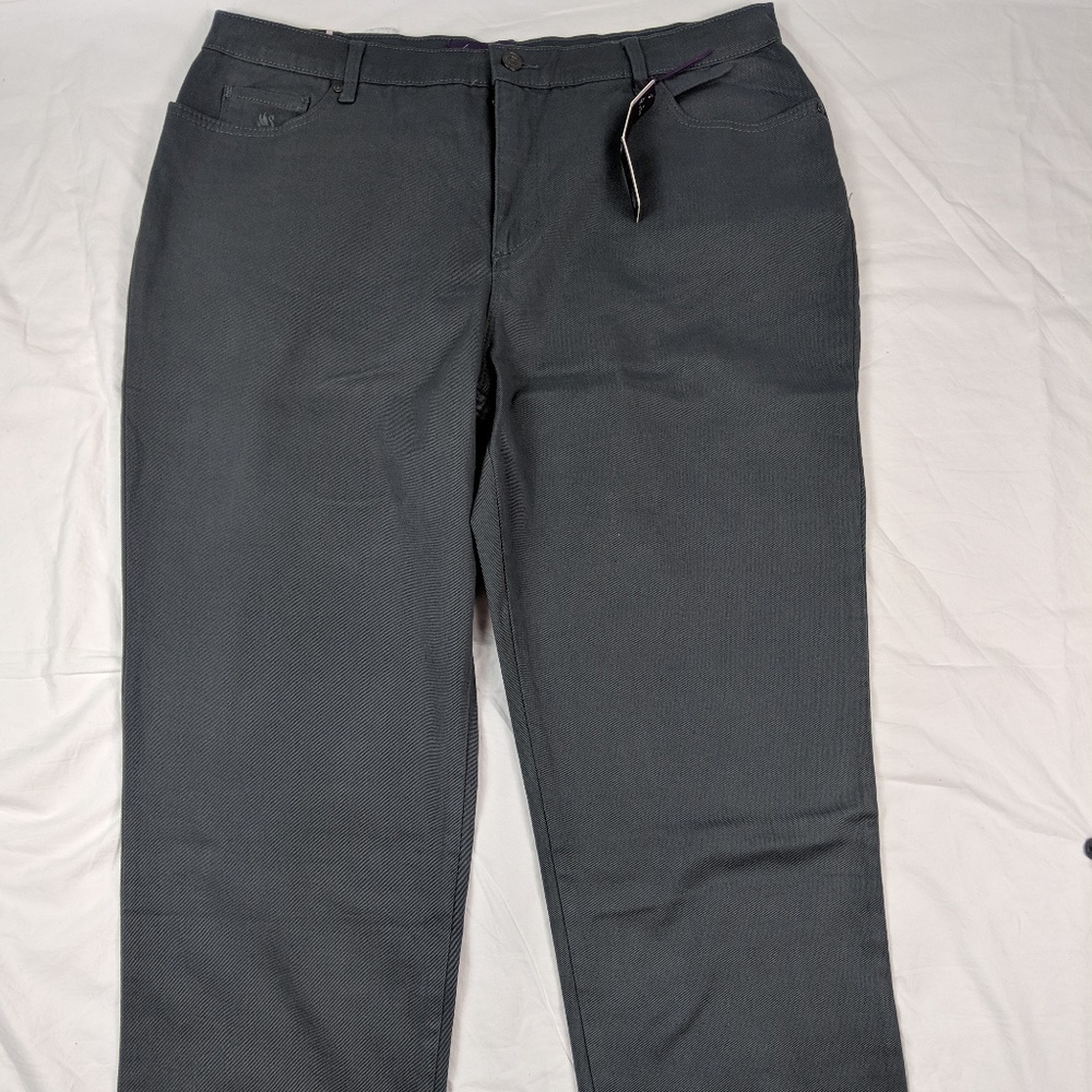 Gloria Vanderbilt jeans 18 short gray tapered leg - Picture 3 of 8